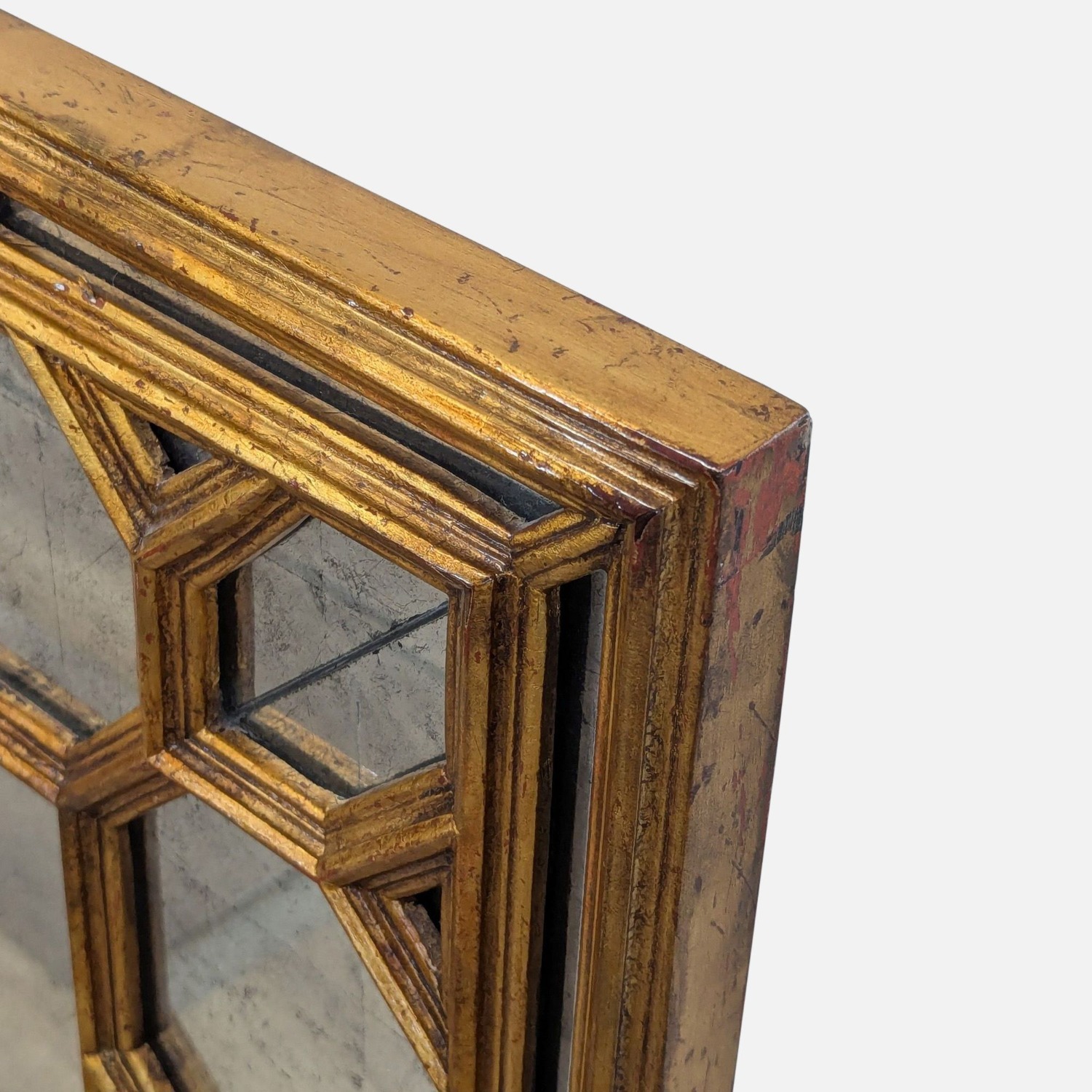 Modern History Antiqued Glass Mirror - image-3