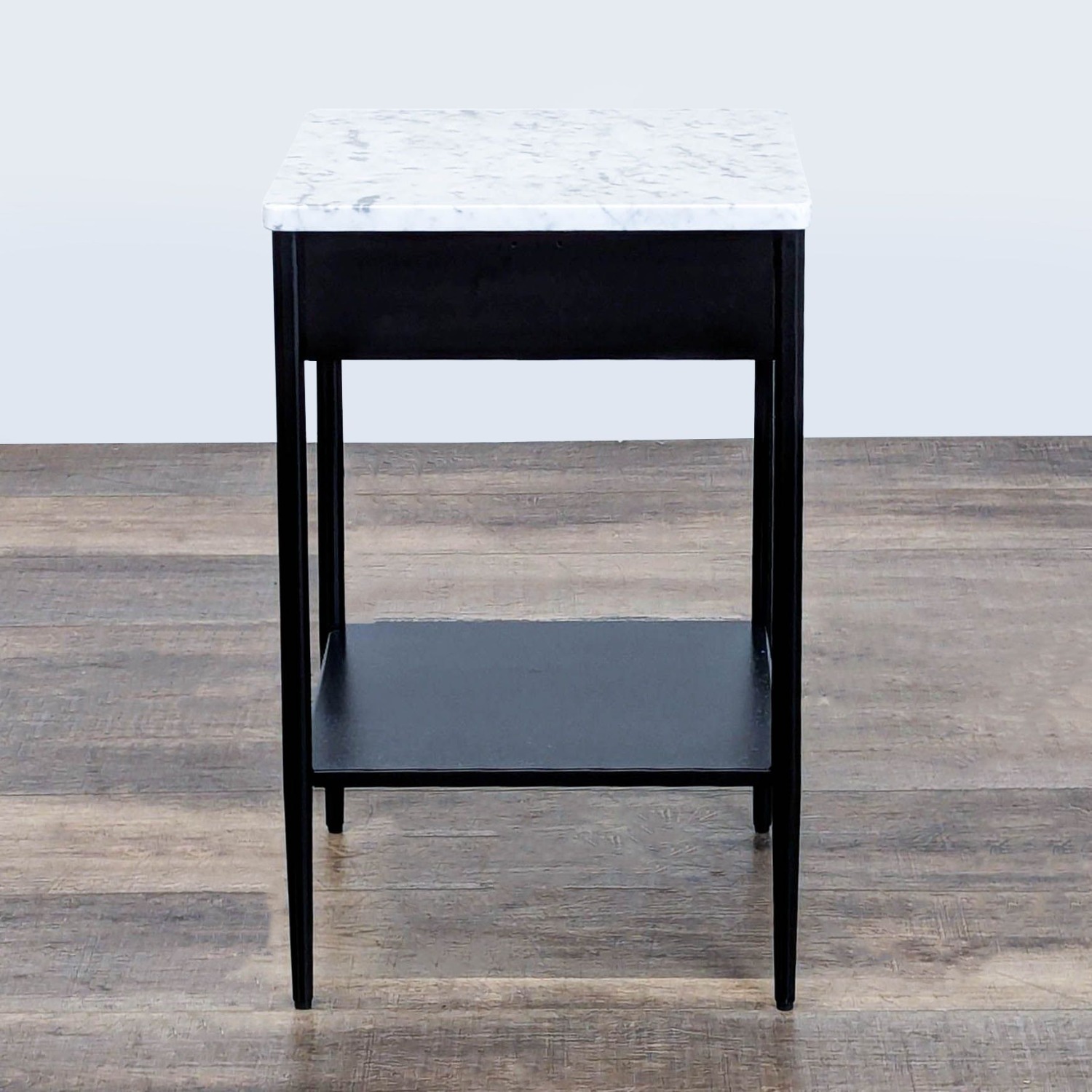 West Elm Metalwork Nightstand with Marble Top - image-4