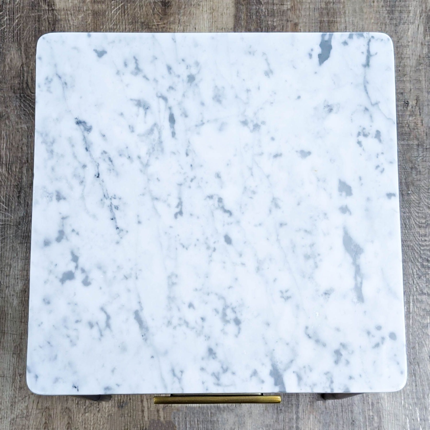 West Elm Metalwork Nightstand with Marble Top - image-5