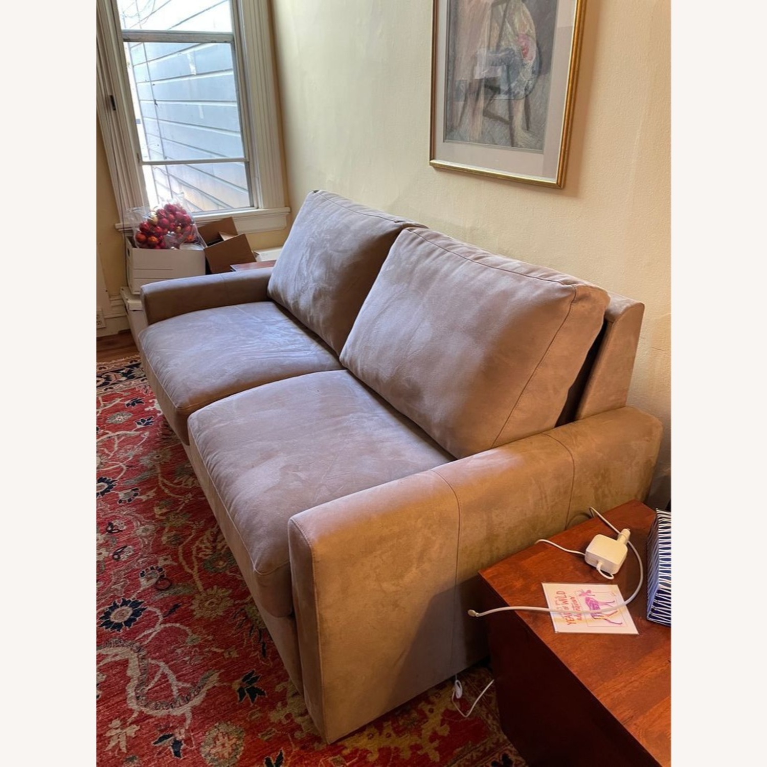 Room & Board Microsuede Sofa Bed in Mushroom - image-8