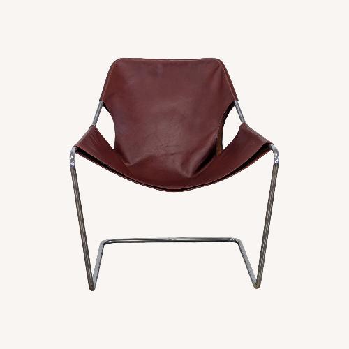Used Design With Reach Leather Modern Armchair for sale on AptDeco