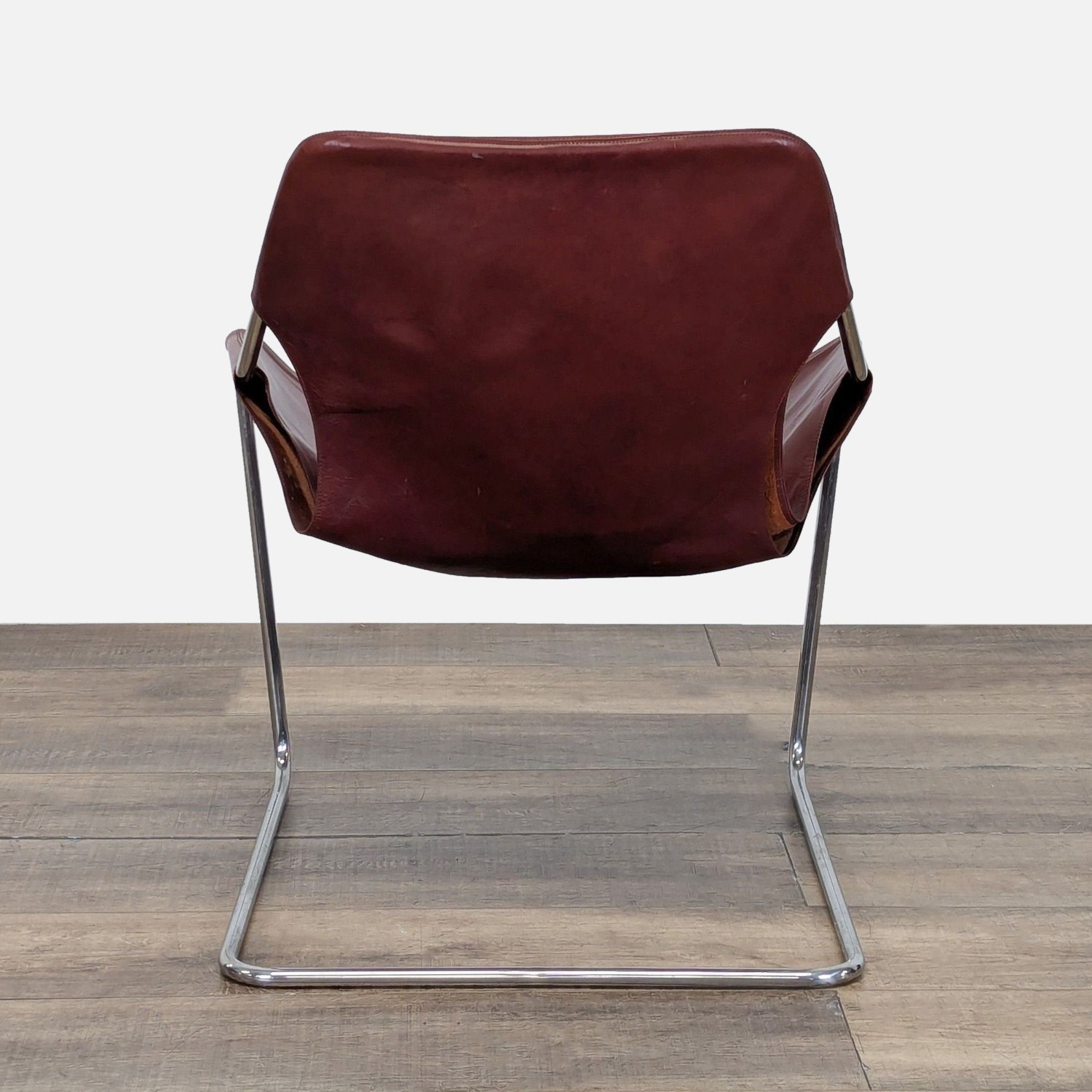 Design With Reach Leather Modern Armchair - image-3