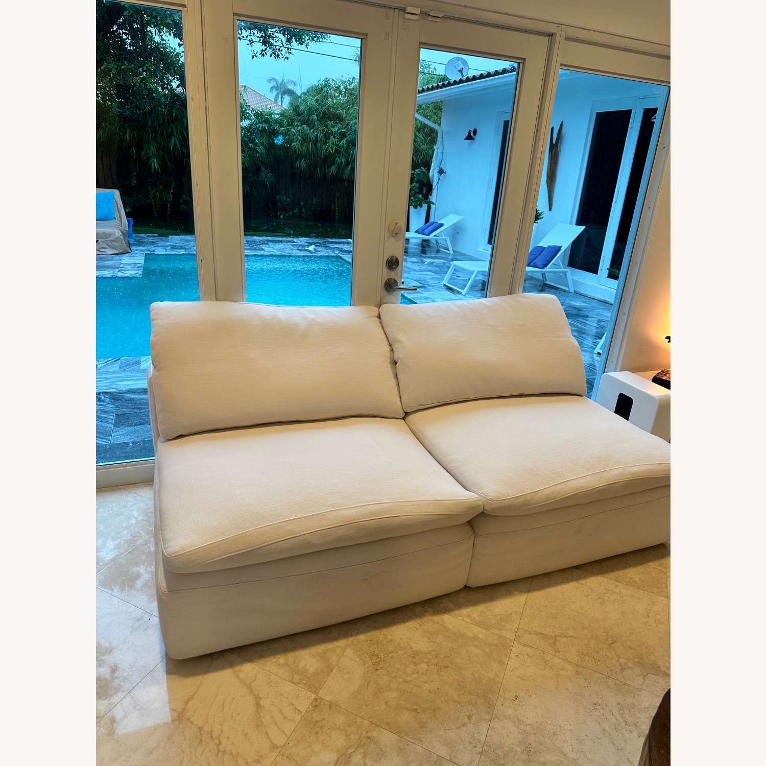 Restoration Hardware Cloud White 3+ Piece Sectional - image-7