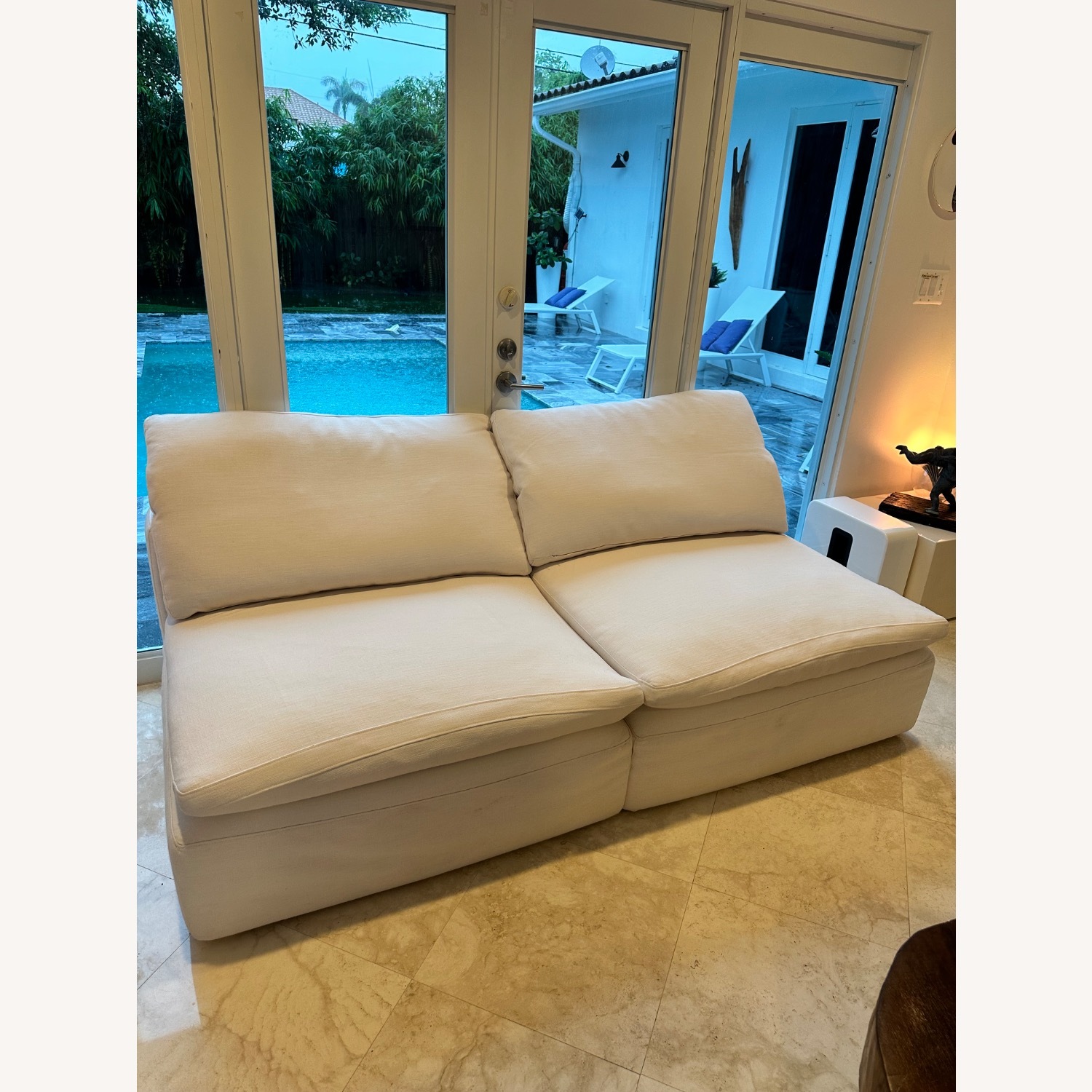 Restoration Hardware Cloud White 3+ Piece Sectional - image-6