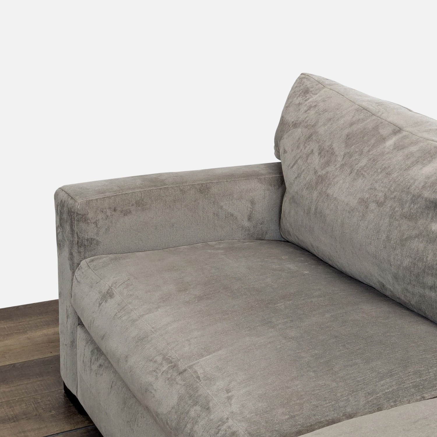 Modern Gray 3-Seat Sofa with Plush Cushions	 - image-4