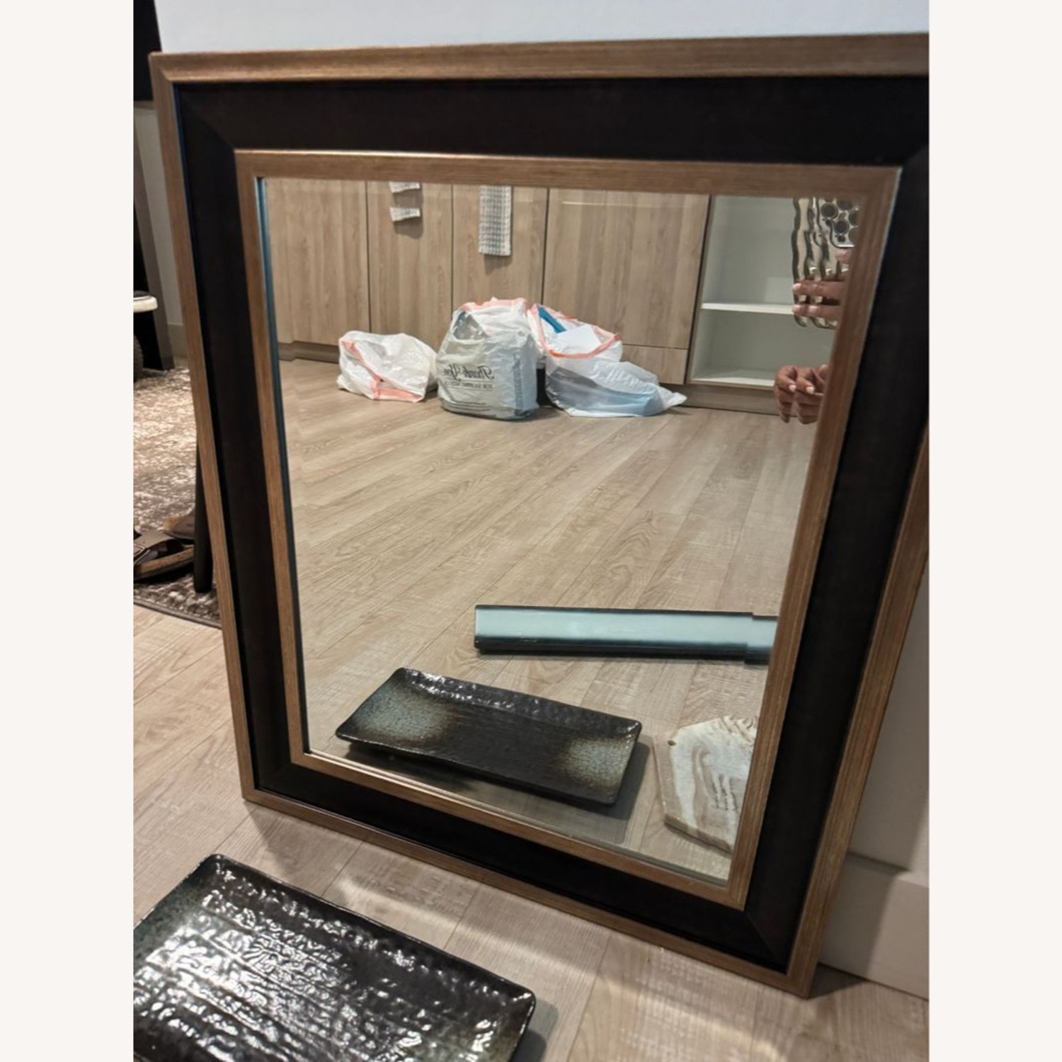 Wood Framed Mirror - image-4