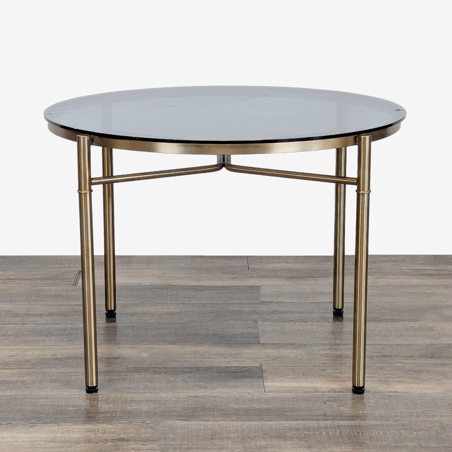 Smoked Glass Top Dining Table - image-1