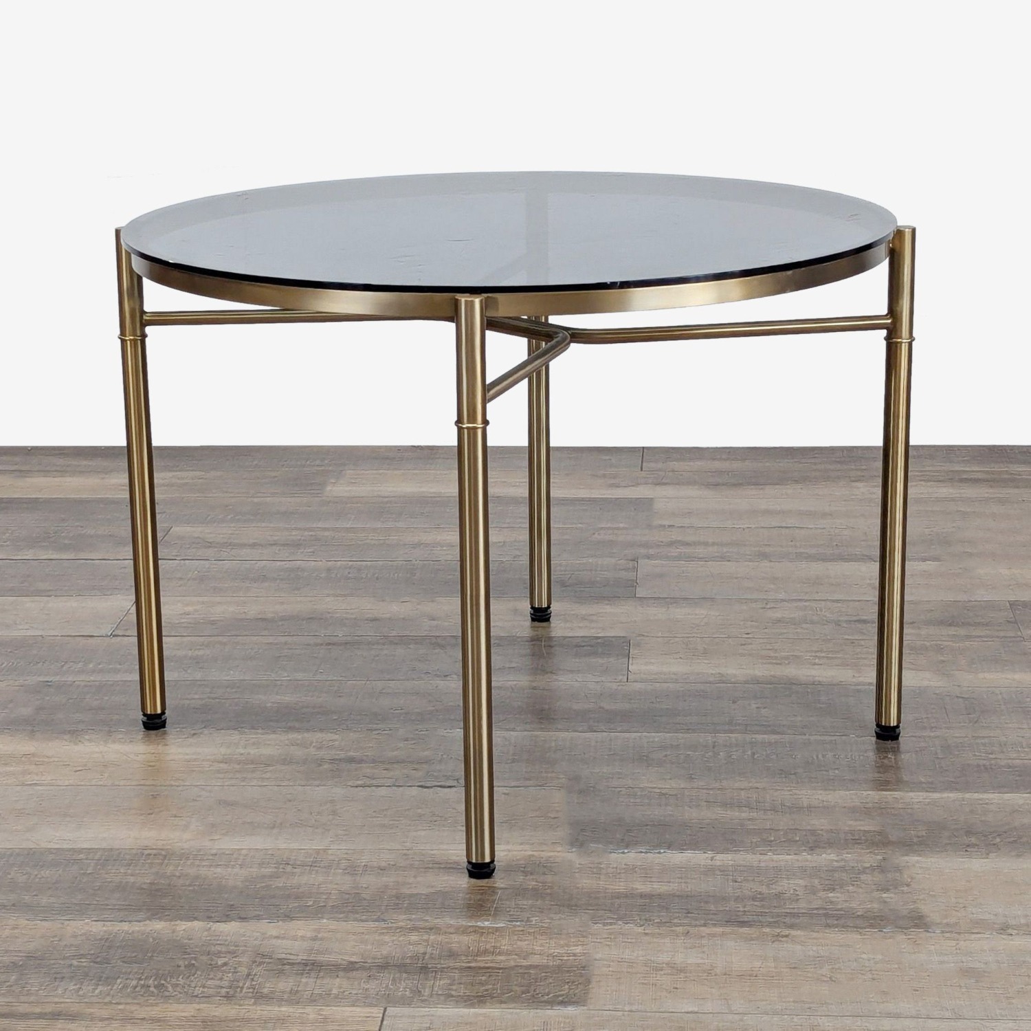 Smoked Glass Top Dining Table - image-2