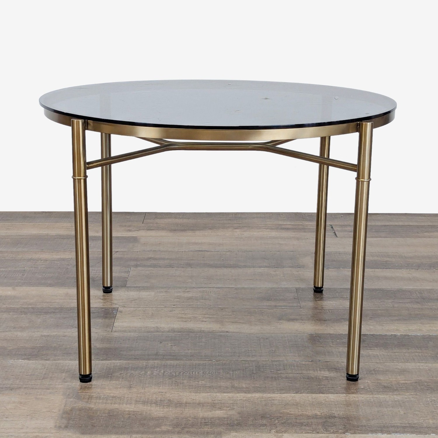 Smoked Glass Top Dining Table - image-3
