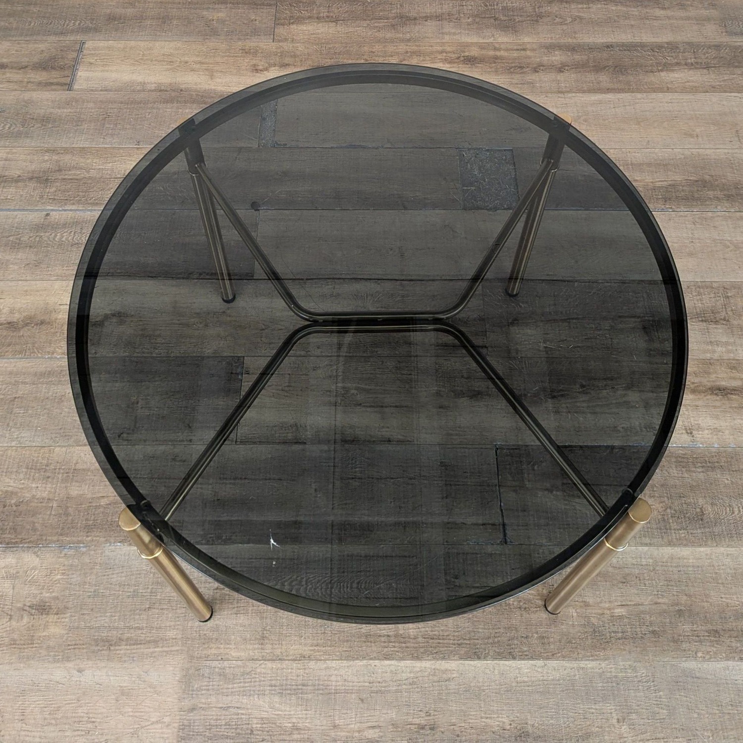 Smoked Glass Top Dining Table - image-4