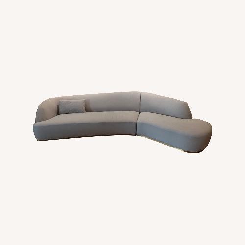 Used Rove Concepts Gray Modern Curved Sectional for sale on AptDeco