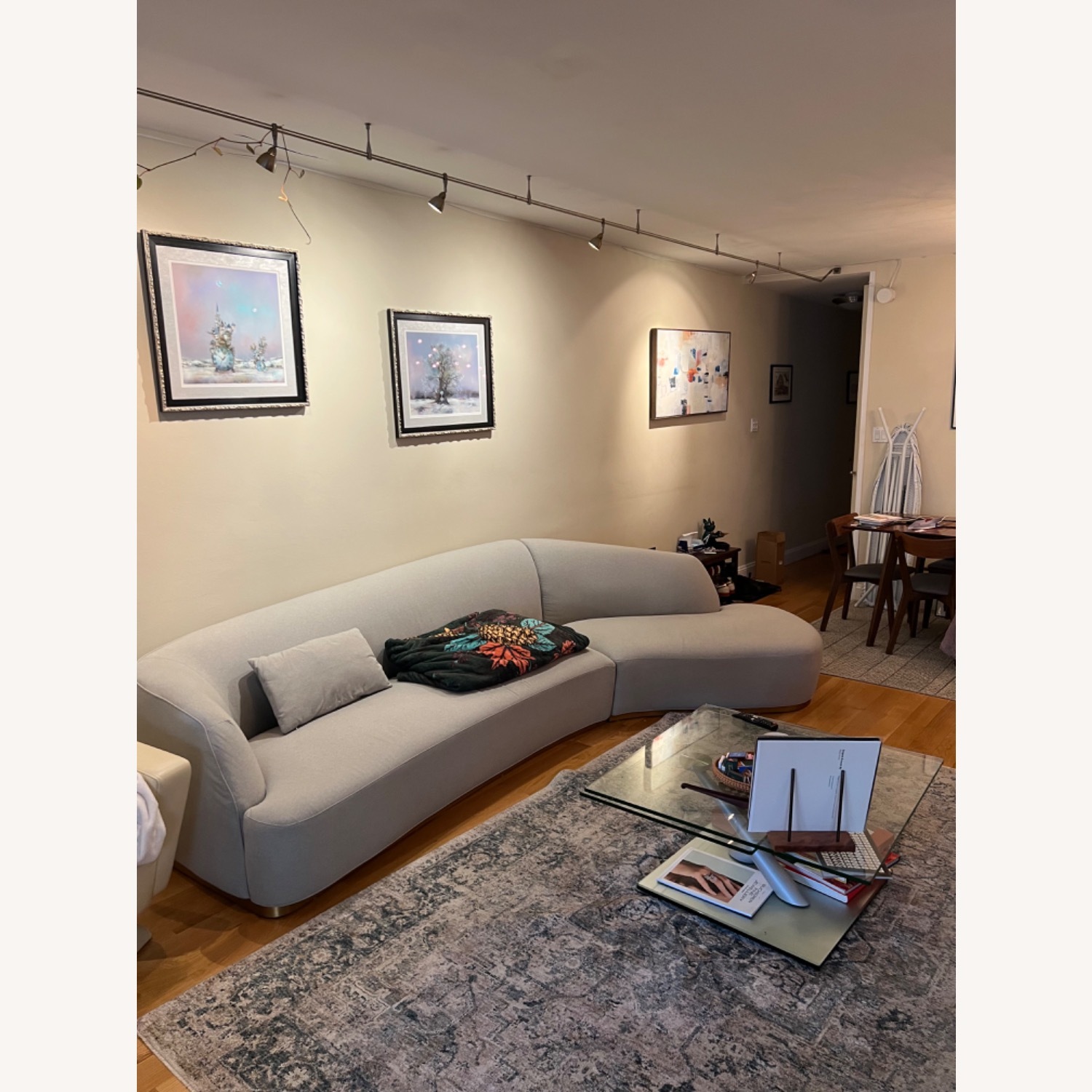 Rove Concepts Gray Modern Curved Sectional - image-4