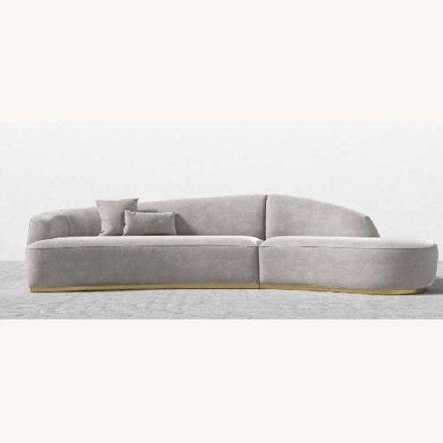 Used Rove Concepts Gray Modern Curved Sectional for sale on AptDeco