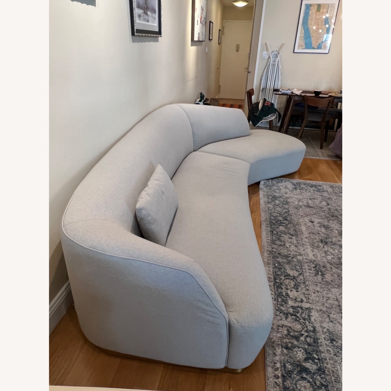 Rove Concepts Gray Modern Curved Sectional - image-3