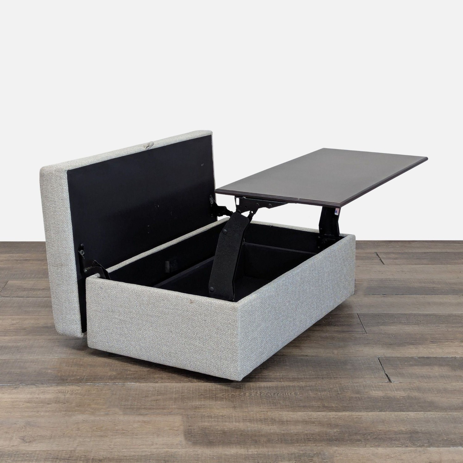 Pottery Barn Turner Storage Ottoman with Pull-Out  - image-1