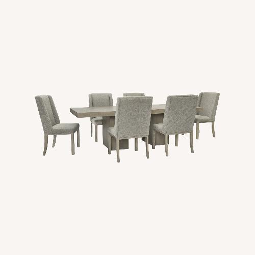 Used Fawnburg Dining Table with Extension + 6 Chairs for sale on AptDeco