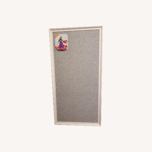 Used Solid Wood Upholstered Bulletin Board  for sale on AptDeco