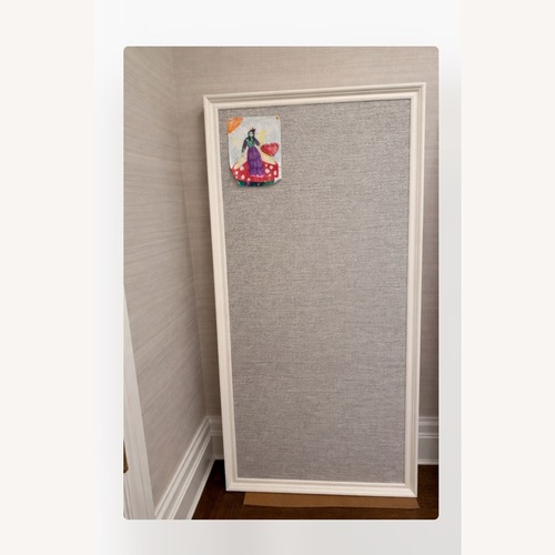 Used Solid Wood Upholstered Bulletin Board  for sale on AptDeco