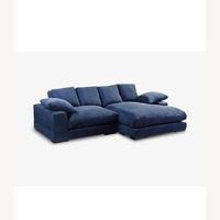 AllModern Lonsdale Chaise Sectional Blue 3+ Piece Sectional