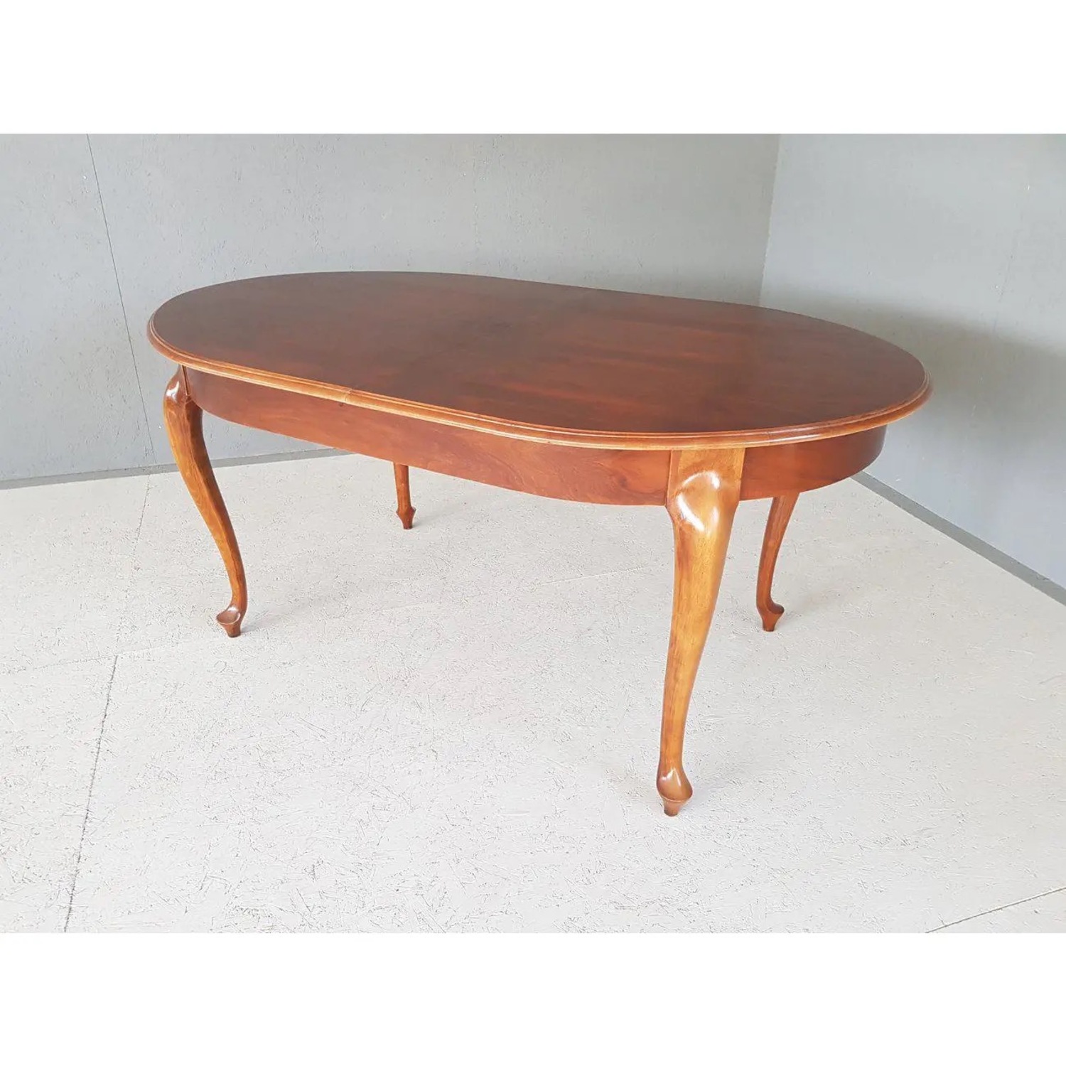 Oval French Oak Extendable Dining Table  - image-1