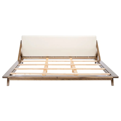 Used AllModern Natural Wood King Bed for sale on AptDeco