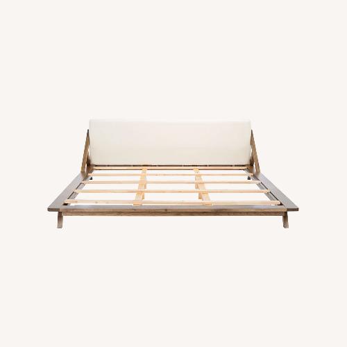 Used AllModern Natural Wood King Bed for sale on AptDeco
