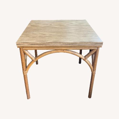 Used Rattan Flip-Top Dining for sale on AptDeco