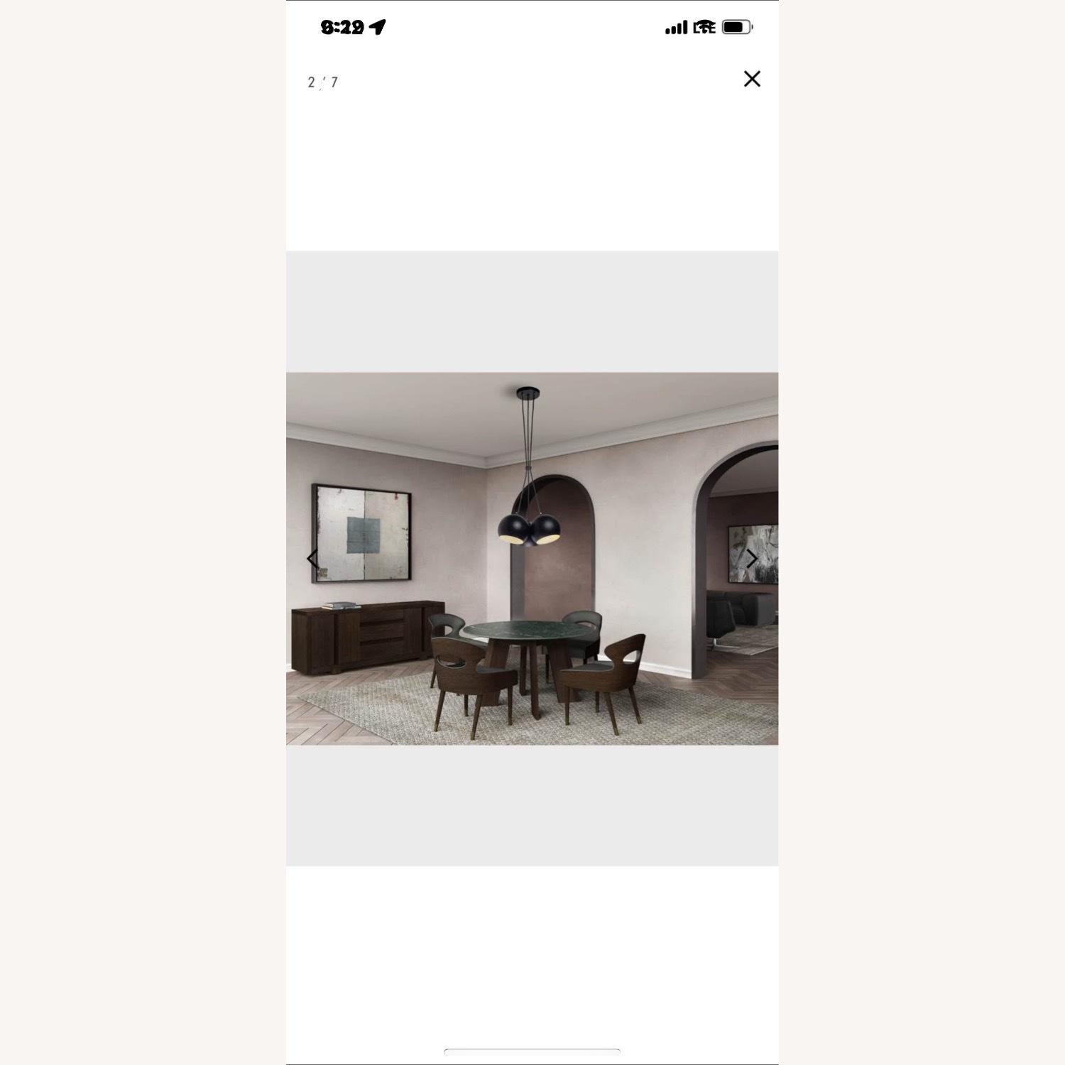 5000 Green Leather Dining Chair - image-8