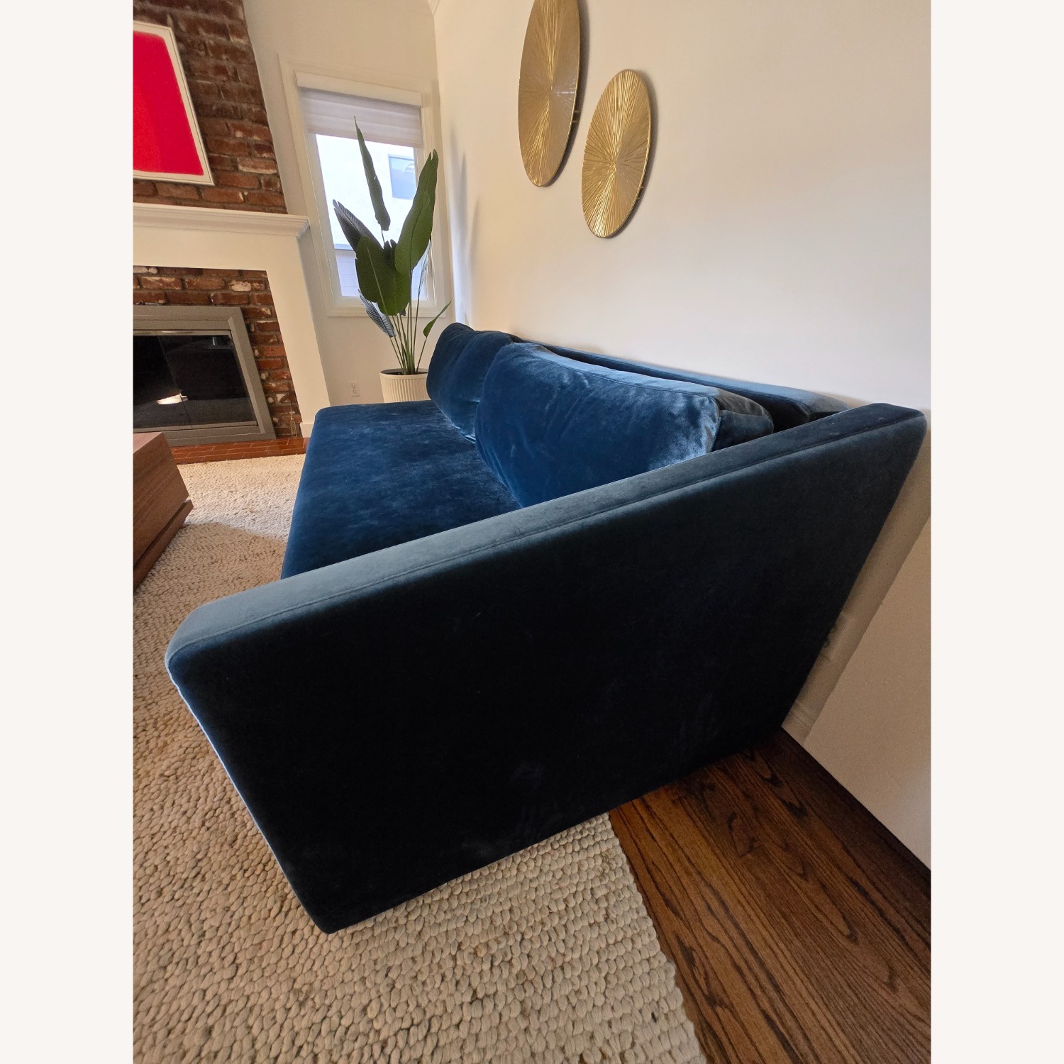 Rove Concepts Bristol Blue Velvet Sleeper Sofa - image-4