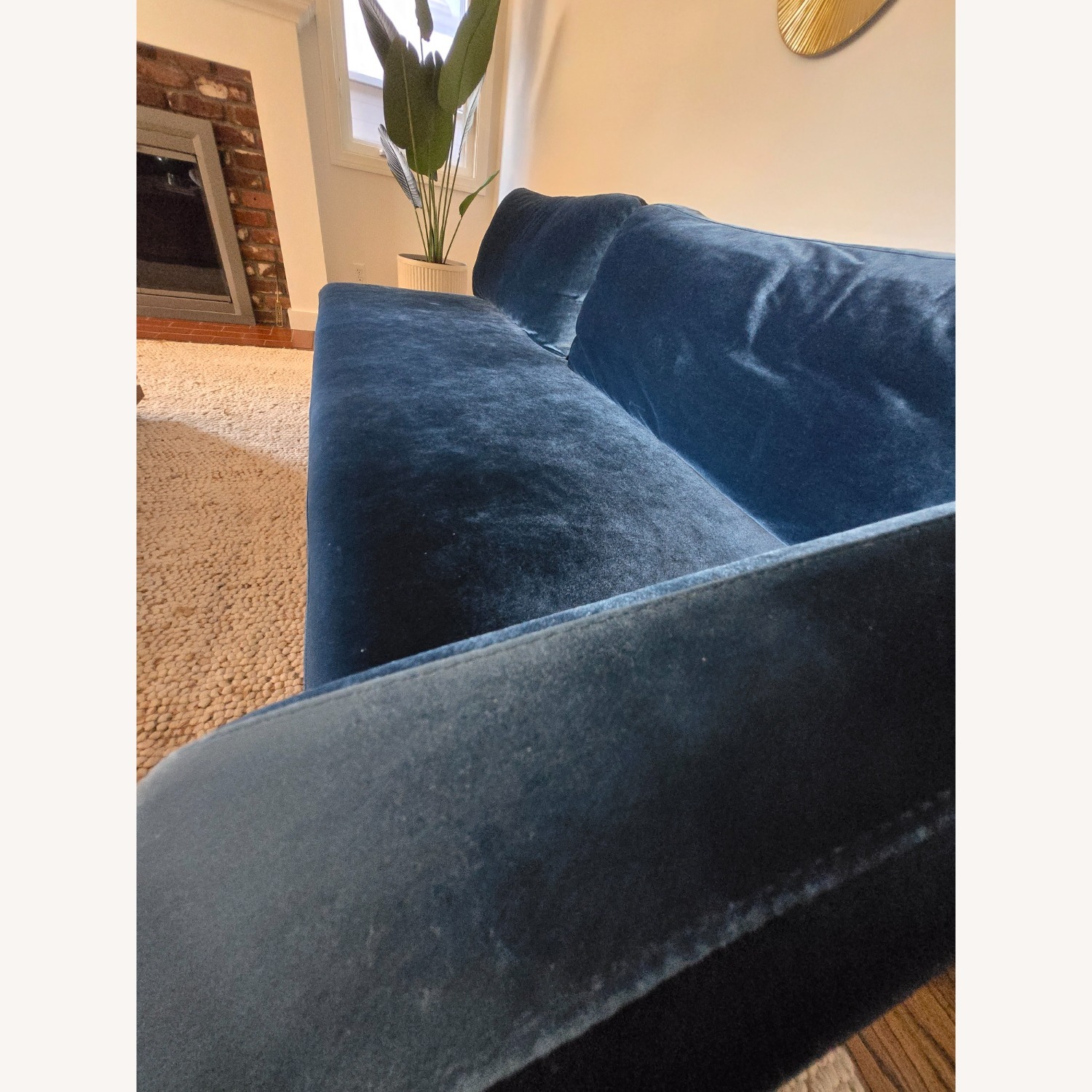 Rove Concepts Bristol Blue Velvet Sleeper Sofa - image-5