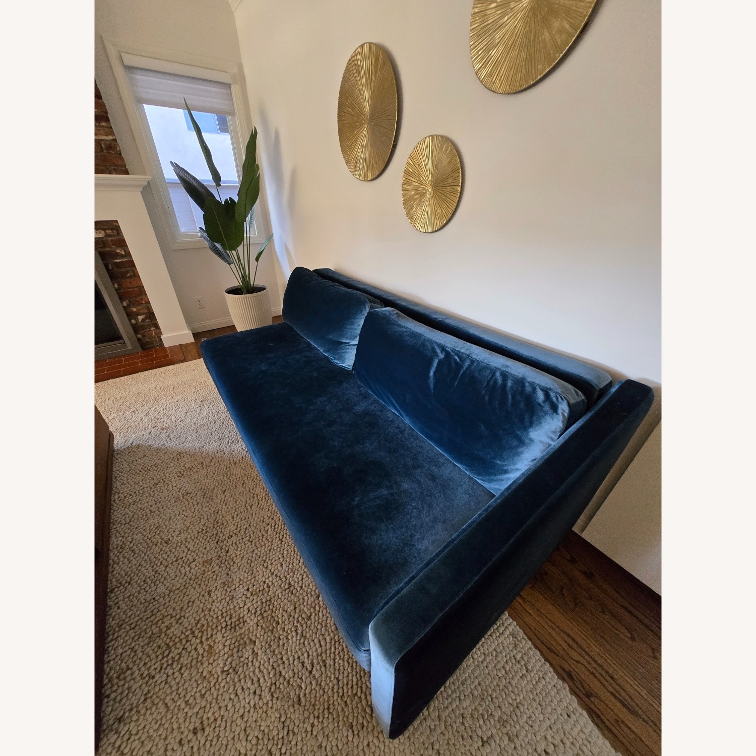 Rove Concepts Bristol Blue Velvet Sleeper Sofa - image-6