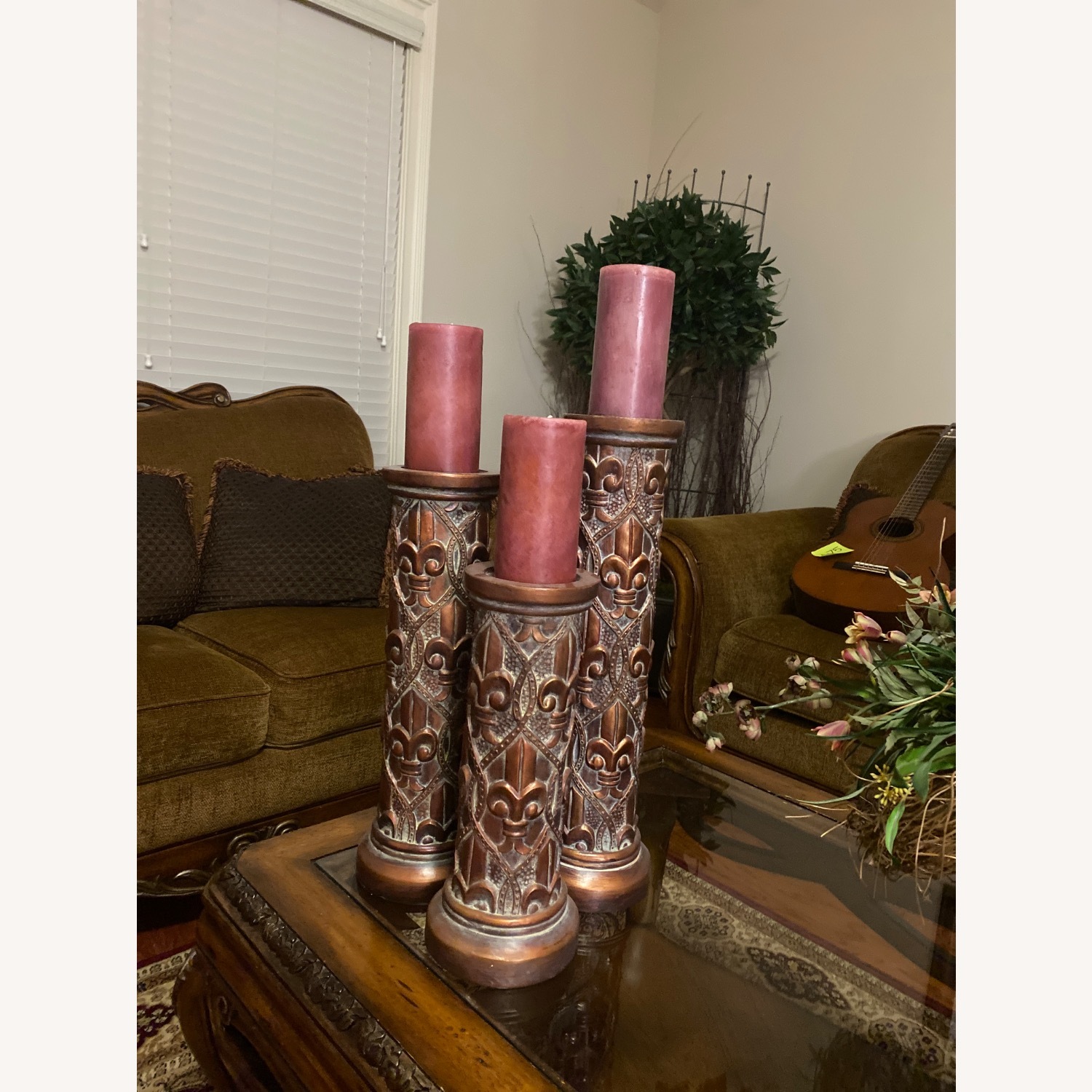 Vintage/Antique Wood Candle - image-1