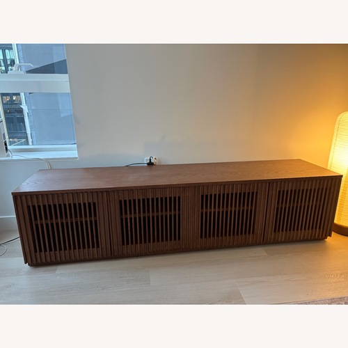 Used Hernest Astrid Wood TV Stand for sale on AptDeco