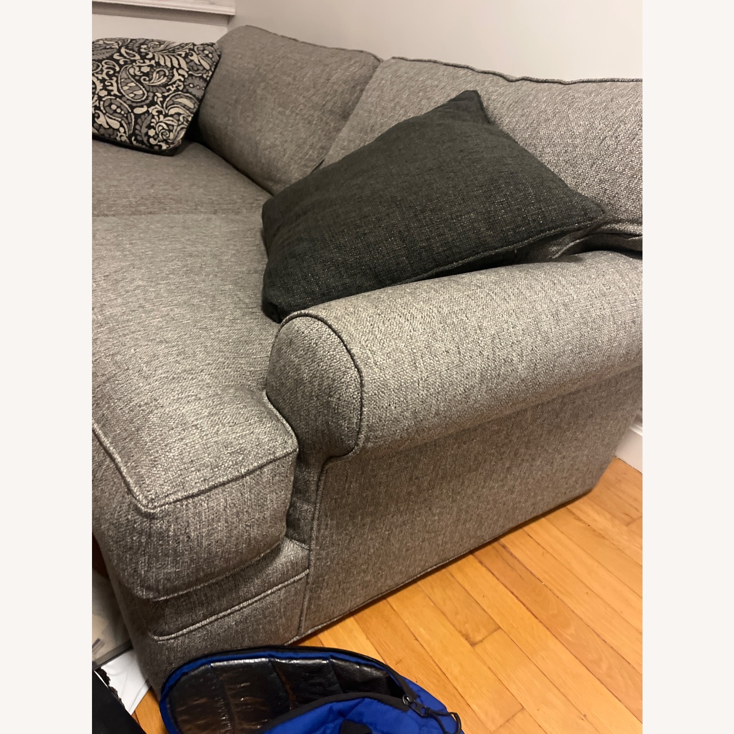 Raymour & Flanigan Wilkinson Dark Gray 3+ Seater Sofa - image-4