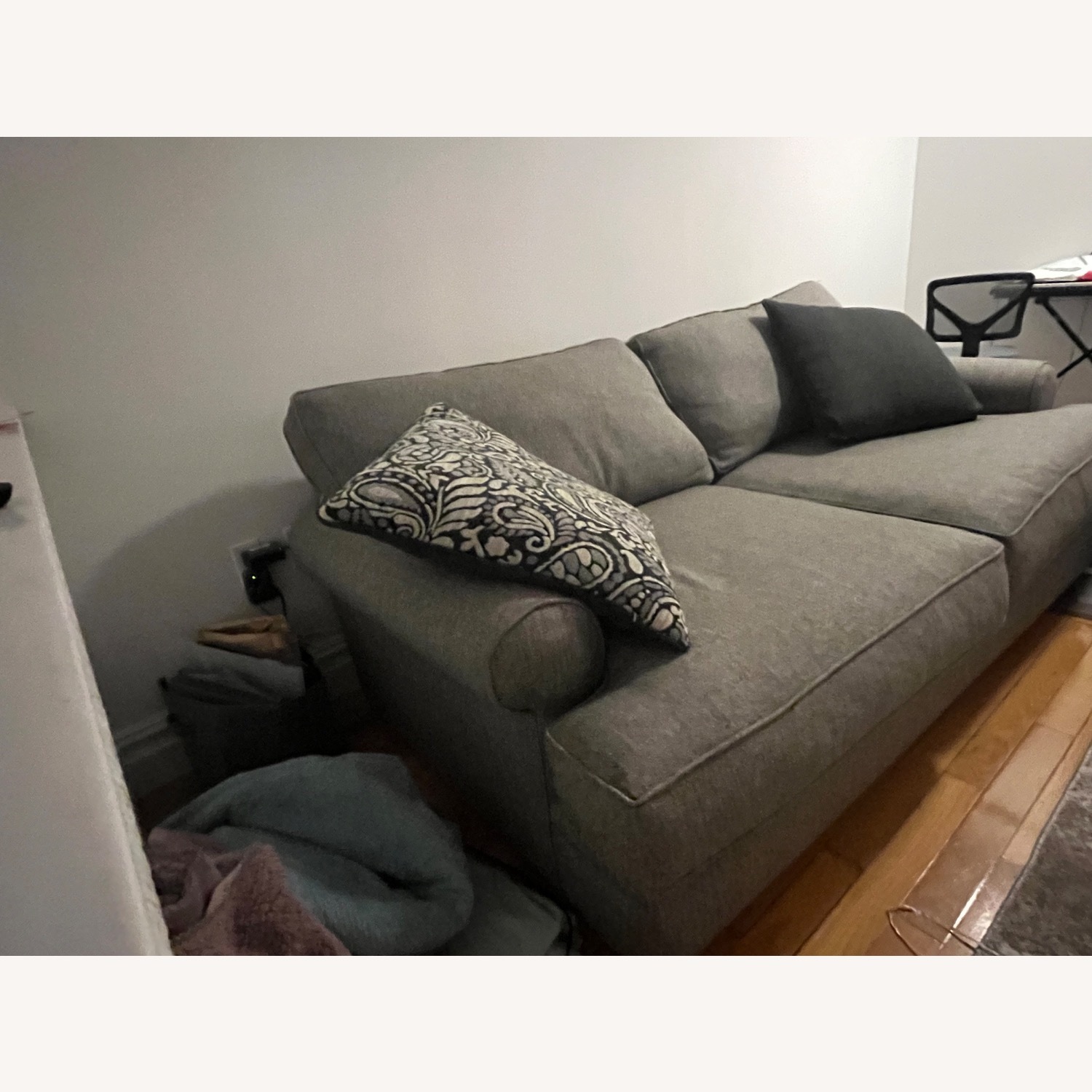 Raymour & Flanigan Wilkinson Dark Gray 3+ Seater Sofa - image-3