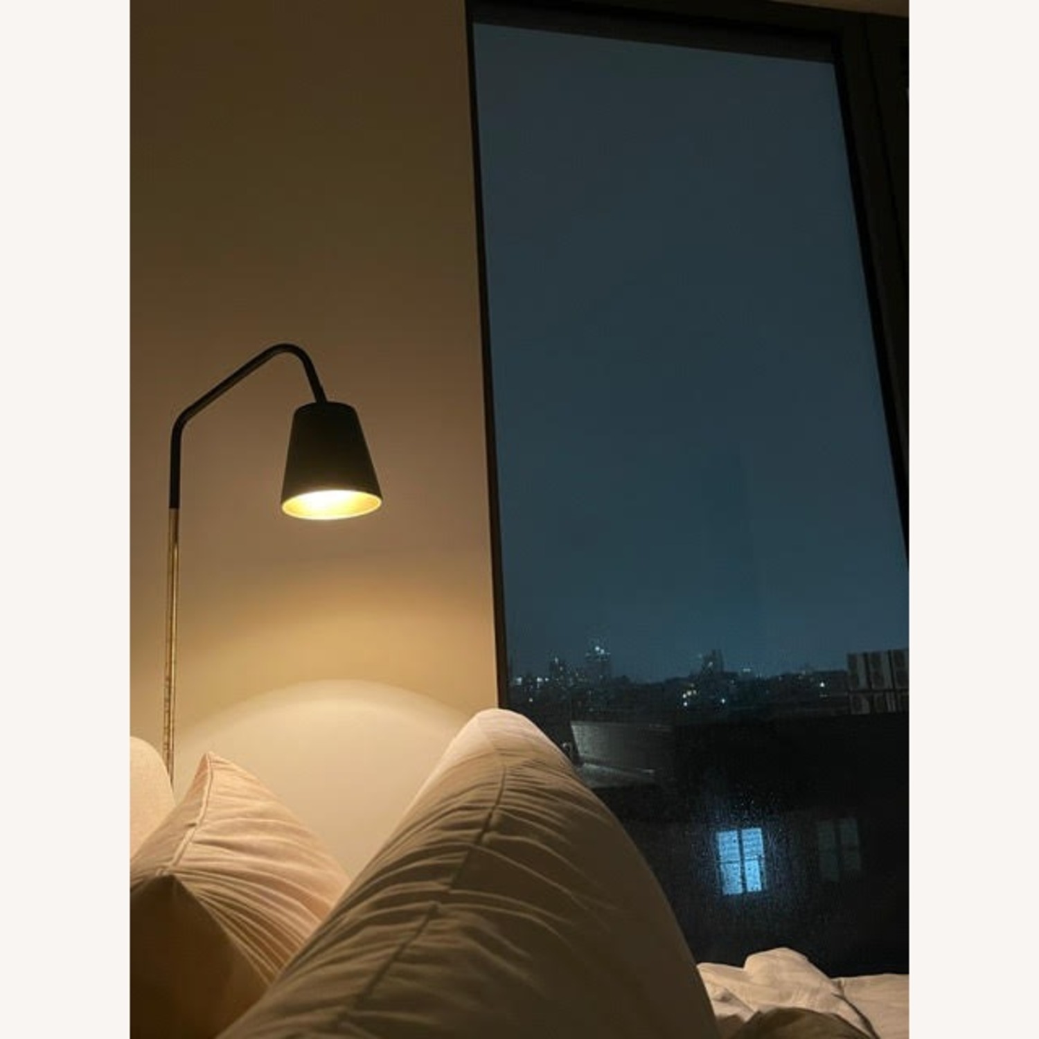 CB2 James Black Metal Floor Lamp - image-1