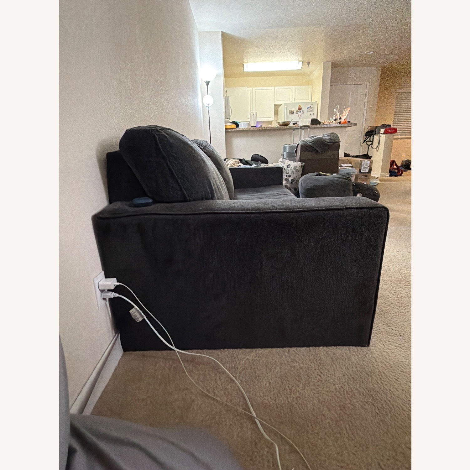 Ashley Altari Dark Gray Fabric 2 Seater Sofa - image-3