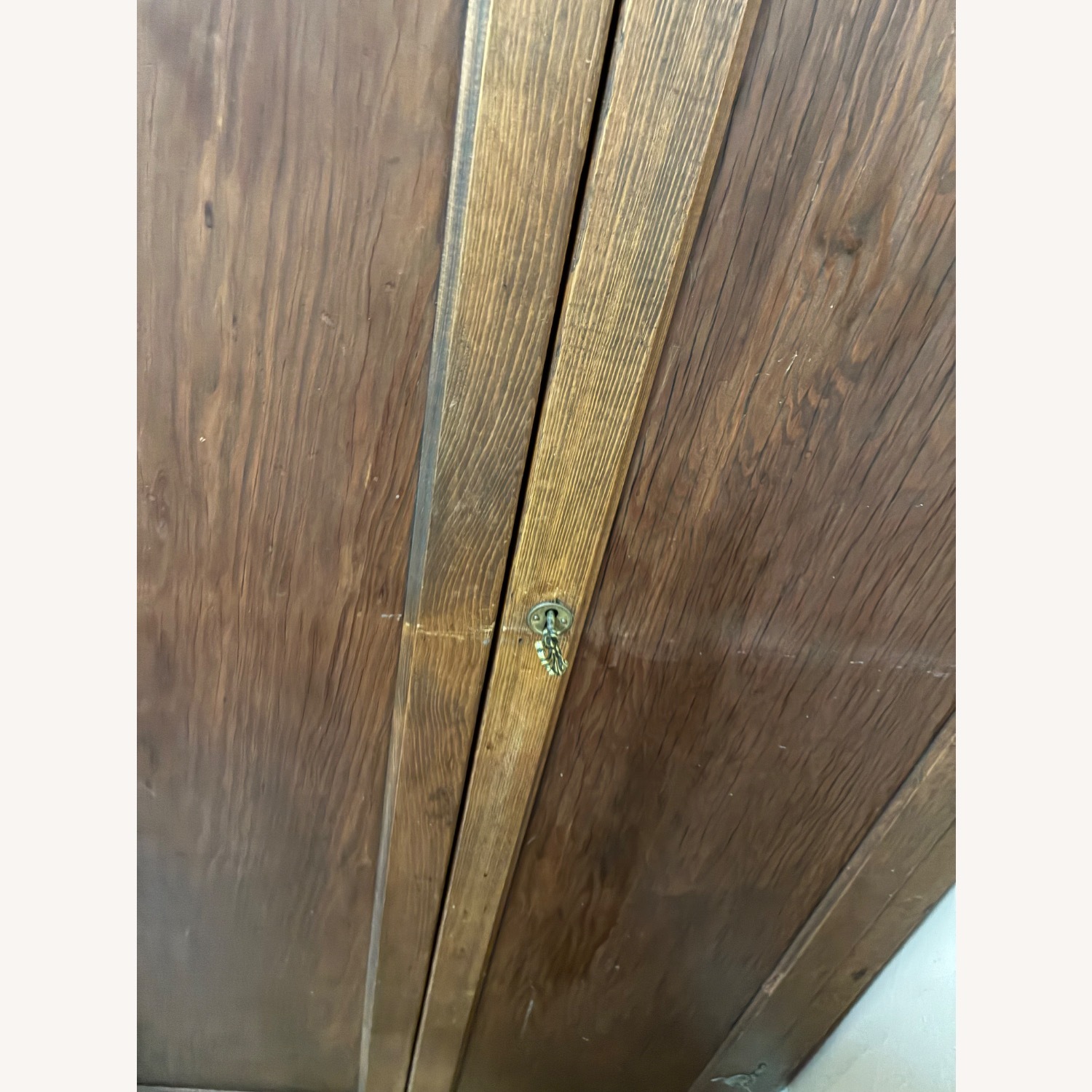 Antique Armoire Wardrobe Solid Wood - image-4