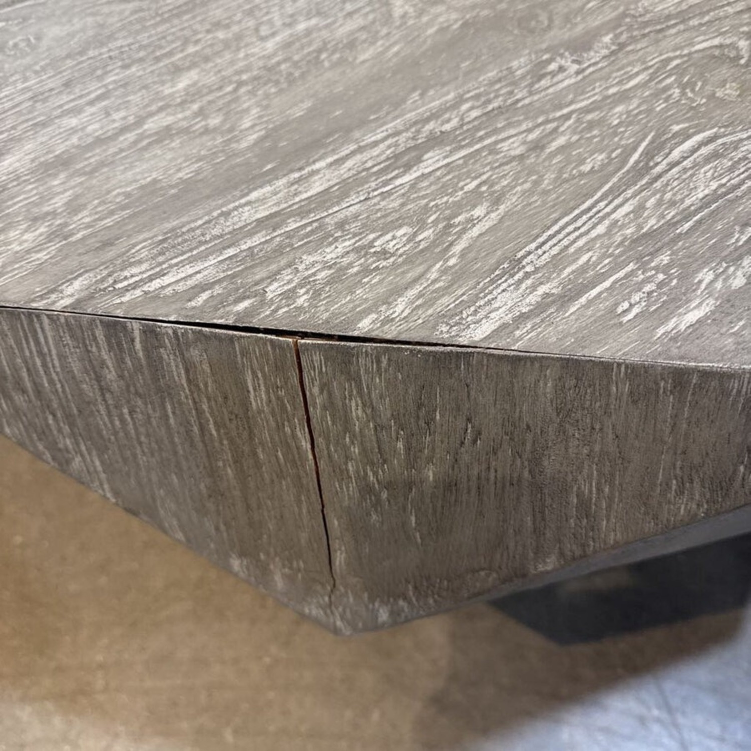 Natural Retro Style Drum Coffee Table - image-3