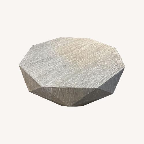 Used Natural Retro Style Drum Coffee Table for sale on AptDeco