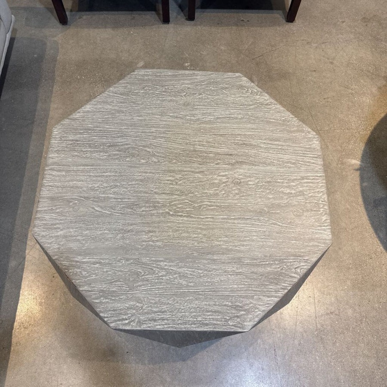 Natural Retro Style Drum Coffee Table - image-2