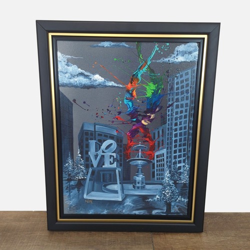 Used Love Life‚ by Kre8 Framed Giclee Signed for sale on AptDeco