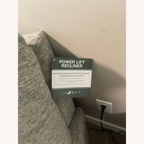 Used La-Z-Boy Light Gray Fabric Recliner for sale on AptDeco