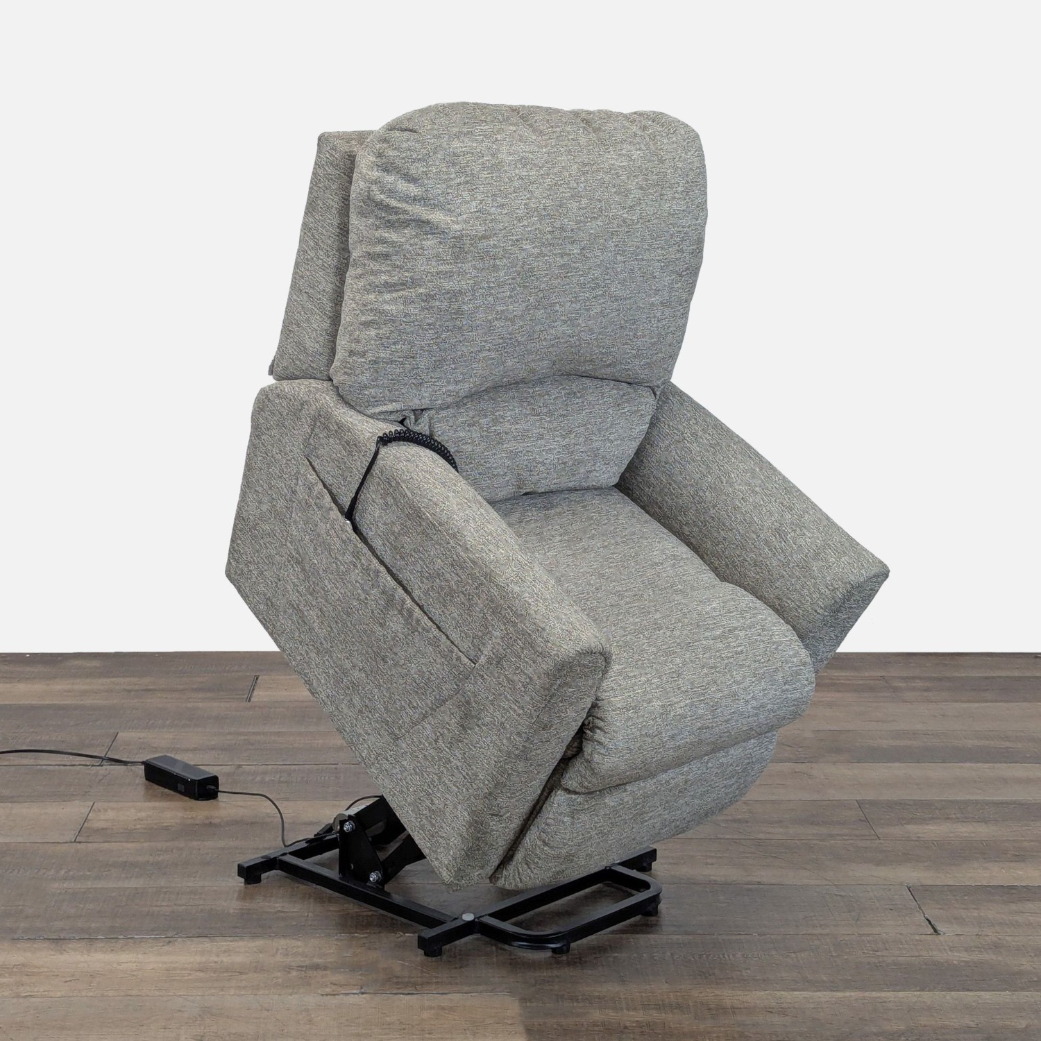 La-Z-Boy Light Gray Fabric Recliner - image-4