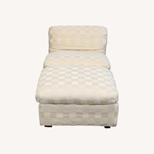 Used Transitional Cream Colored Lounge Chair  for sale on AptDeco