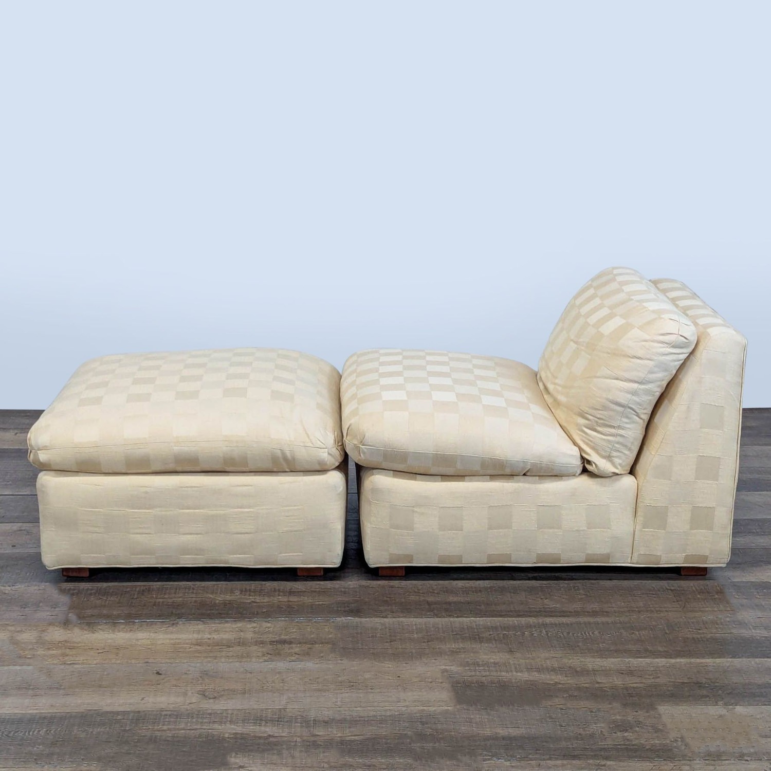 Transitional Cream Colored Lounge Chair  - image-3