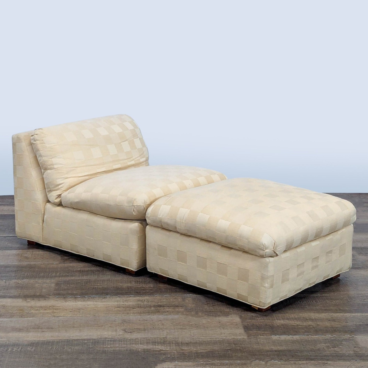Transitional Cream Colored Lounge Chair  - image-1
