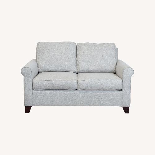 Used Pottery Barn Cameron Roll Arm Loveseat for sale on AptDeco