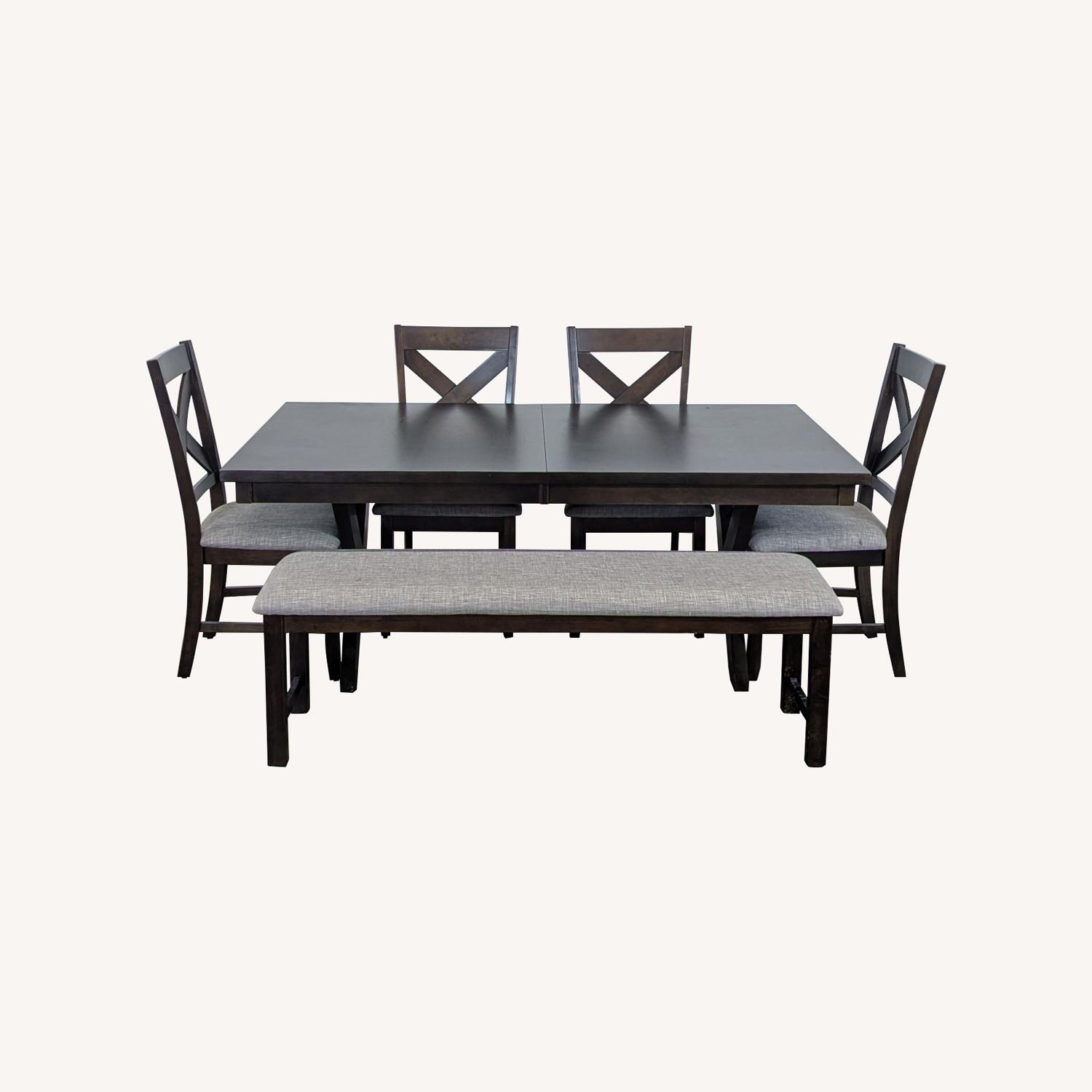 Living Spaces Pollie Farmhouse Style Extendable Dining Set - image-0