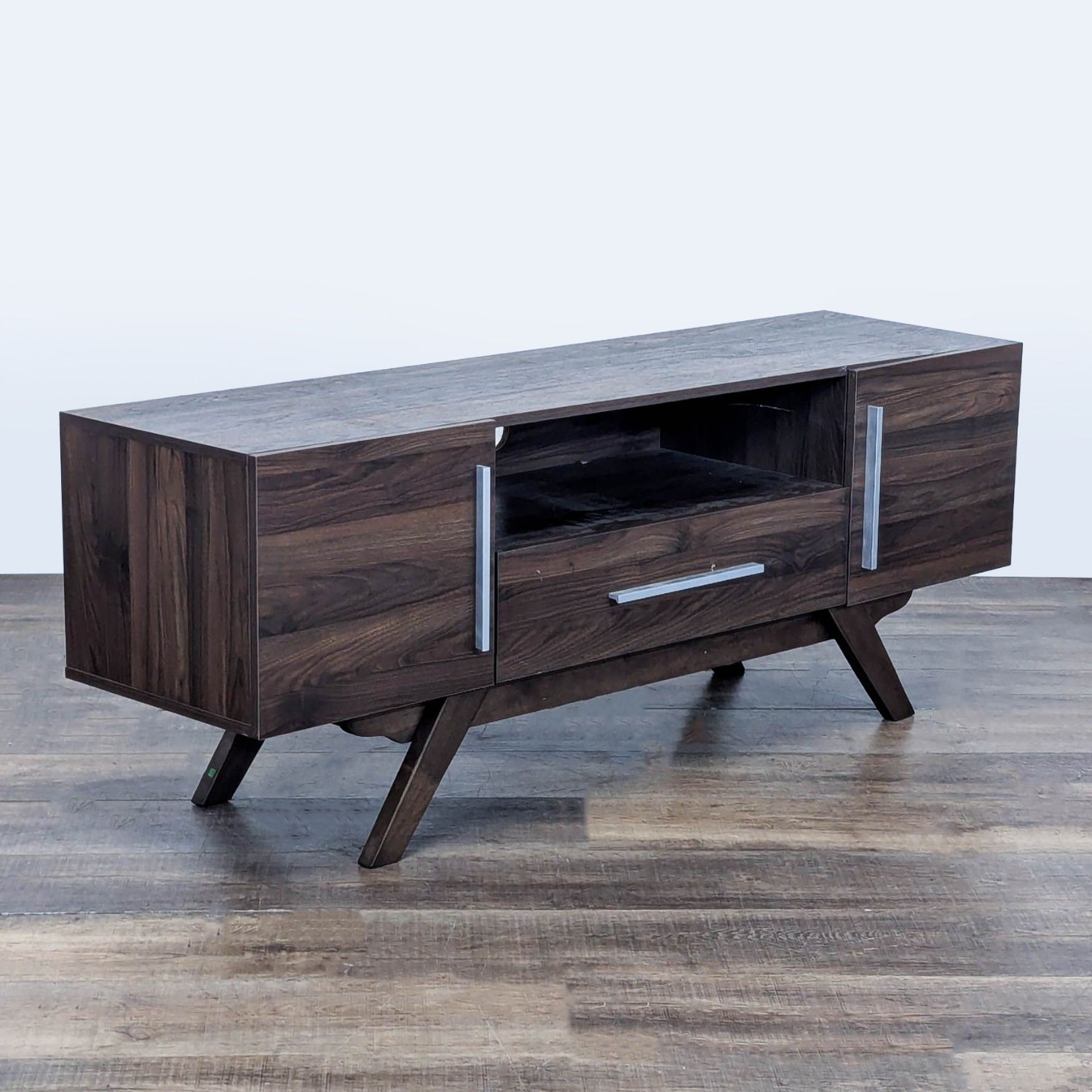 Asher Walnut Brown TV Stand - image-2